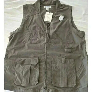 Duluth Vest Womens XL Steel Gray Heirloom Gardening Hiking Vented Utility Pocket